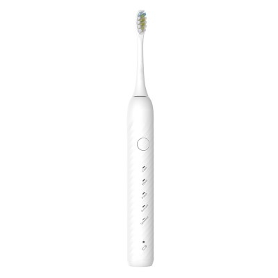 Custom home use adults dupont nylon white rechargeable sonic electric toothbrush